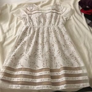 Maternity lace dress with nude underneath!